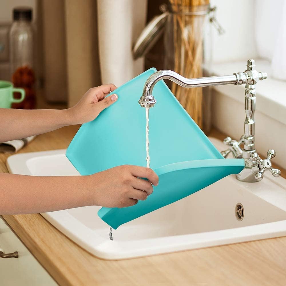 CatGuru Cat Food Mat, Small & Large Pet Feeding Mat, 100% Waterproof Cat Placemat for Food and Water, Non-Slip Silicone Mats for Cats Bowls or Water Fountain (Large, Aruba)