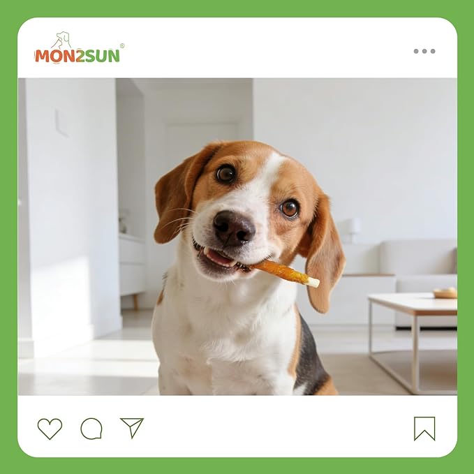 MON2SUN Dog Treats, 5 Inch Rawhide Twist Chicken Hide Sticks, Suitable for Puppy and Small Dogs, 5 Inch (Chicken, Pack of 75)