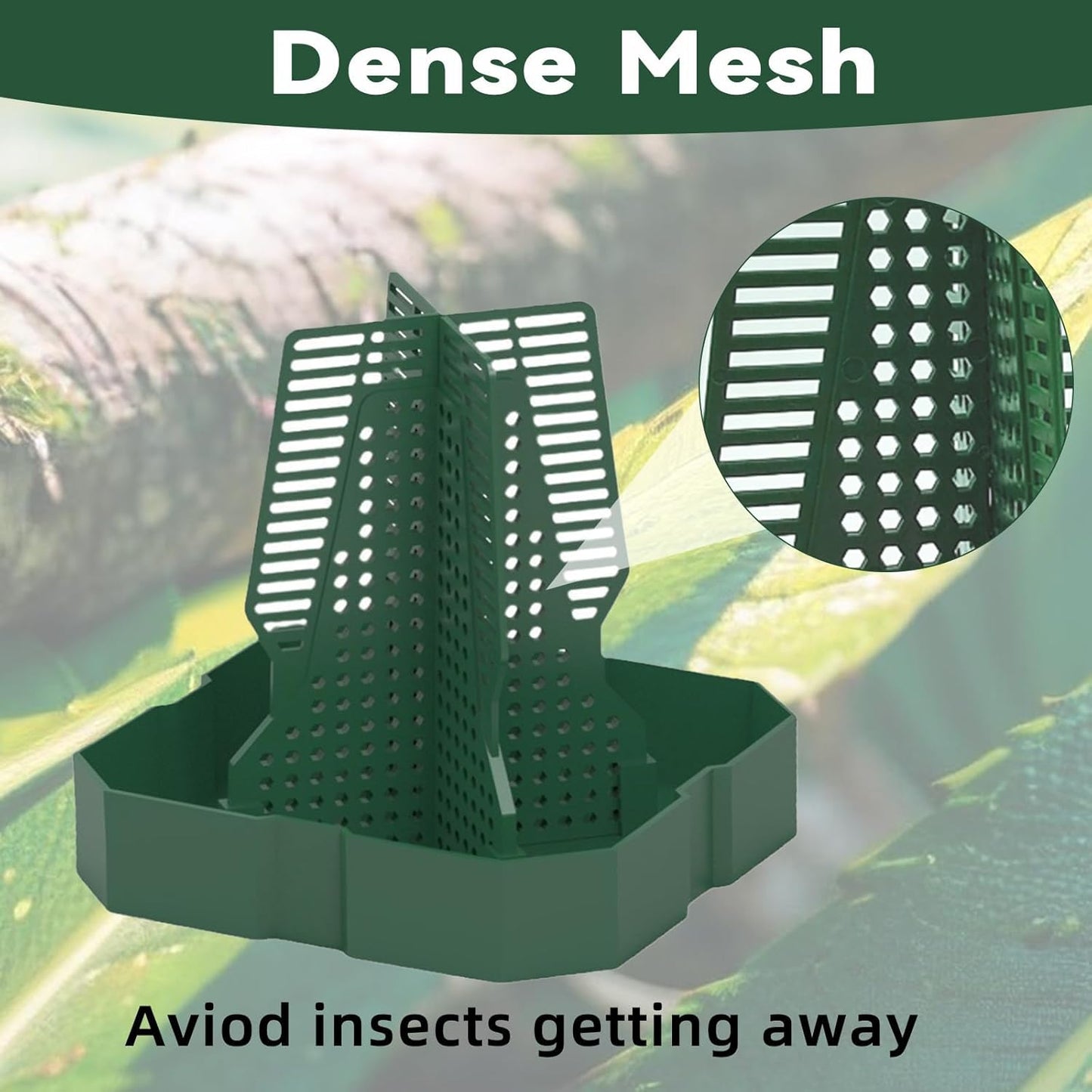 Chameleon Feeder Bearded Dragon Feeder for Mounted Insect with Rope and Tweezers, Tank and Aquarium Accessories for Lizard, Bearded Dragon, Gecko, Frog(Large)