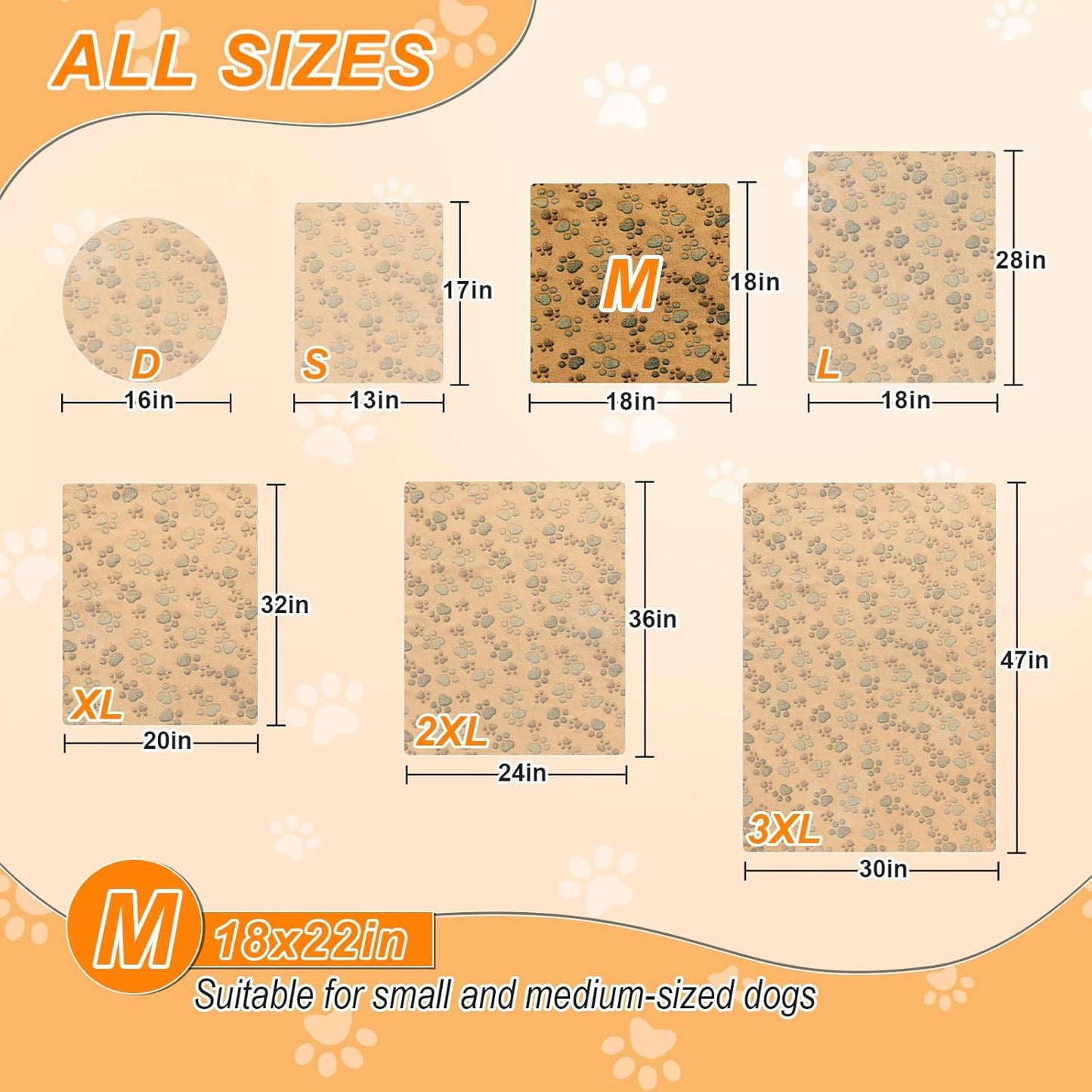 Cat Heating Pad,18×18 In Dog Heated Bed Smart Temperature Control Switch, Metal Protective Pipe Waterproof PVC Cat Beds For Indoor Cats With a Plush Cotton Cover,Heat Lamp For Puppies - Apricot