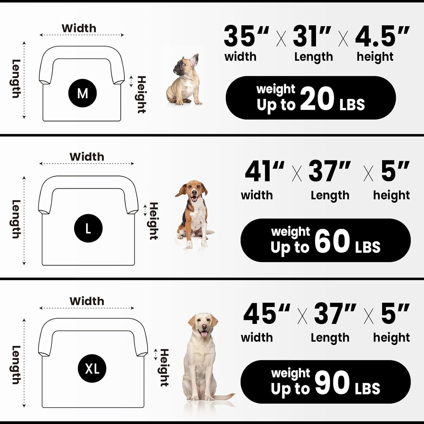 Calming Extra Large Dog Couch Bed, 45 x 37 inch Waterproof Removable Pet Mat Couch Cover for Furniture Protector, Non-Slip Fluffy Pelsbarn Dog Bed for Couch, Sofa, Car - Tie-Dye Khaki