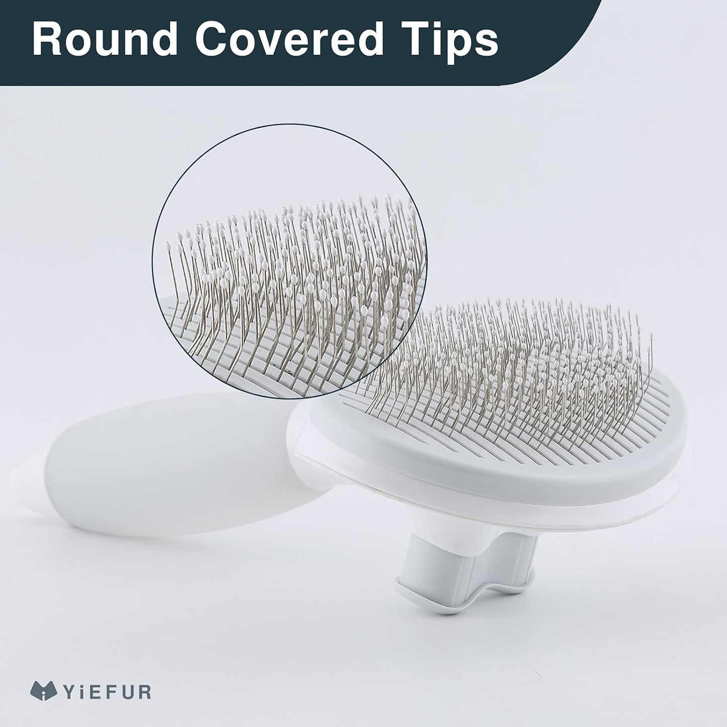 Cat Hair Brush,Cat Brush for Shedding,Soft Silicone Self Cleaning Brushes for Short and Long Haired Cats for Grooming and Shedding