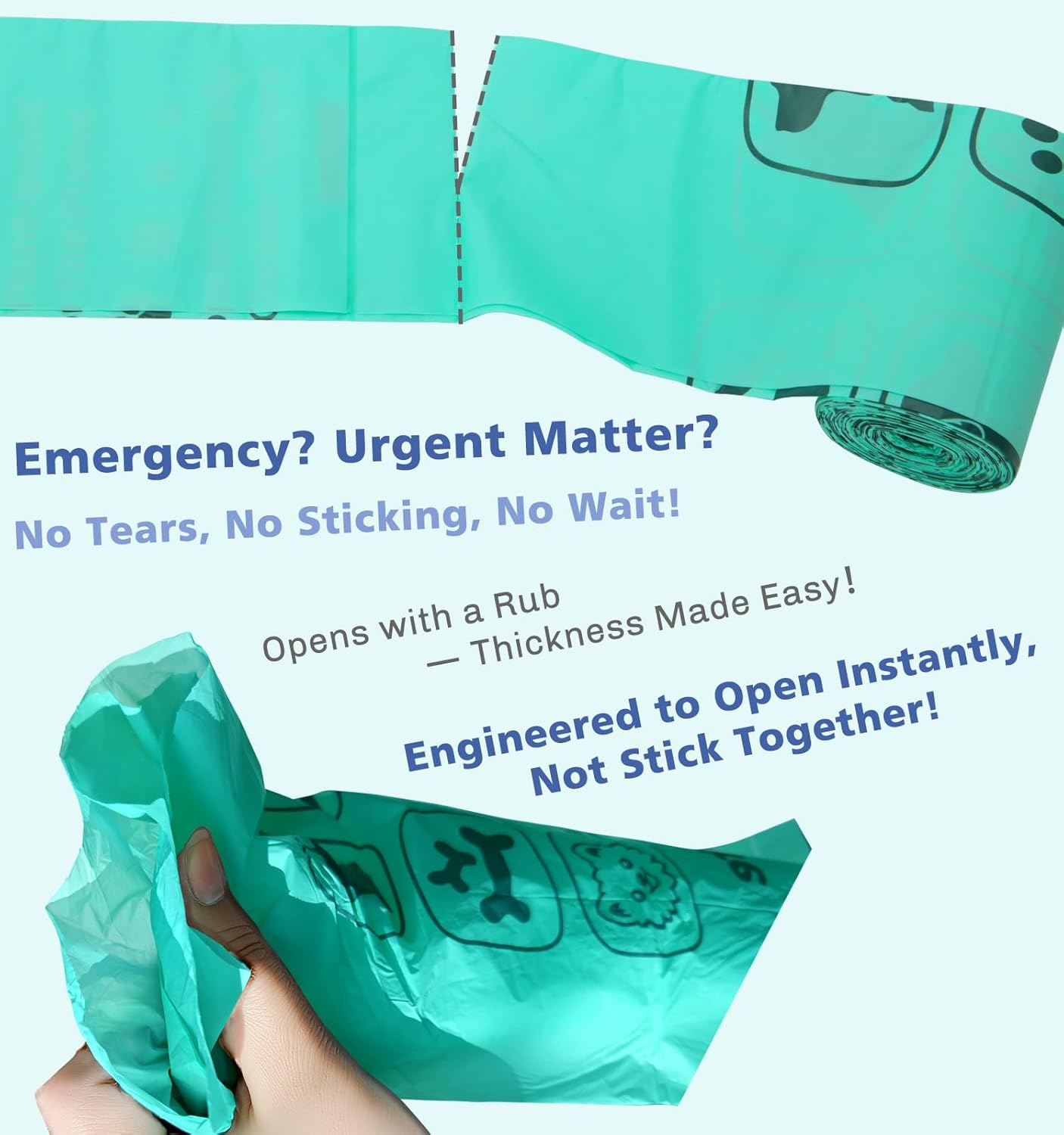 100% Compostable Dog Poop Bags, 270Count Value Pack, BPI Certified, Biodegradable Leakproof Thick Poop Bags for Dogs with Dispenser, Plant-Based, ASTM D6400 & EN 13432 Compliant Pet Waste Bag