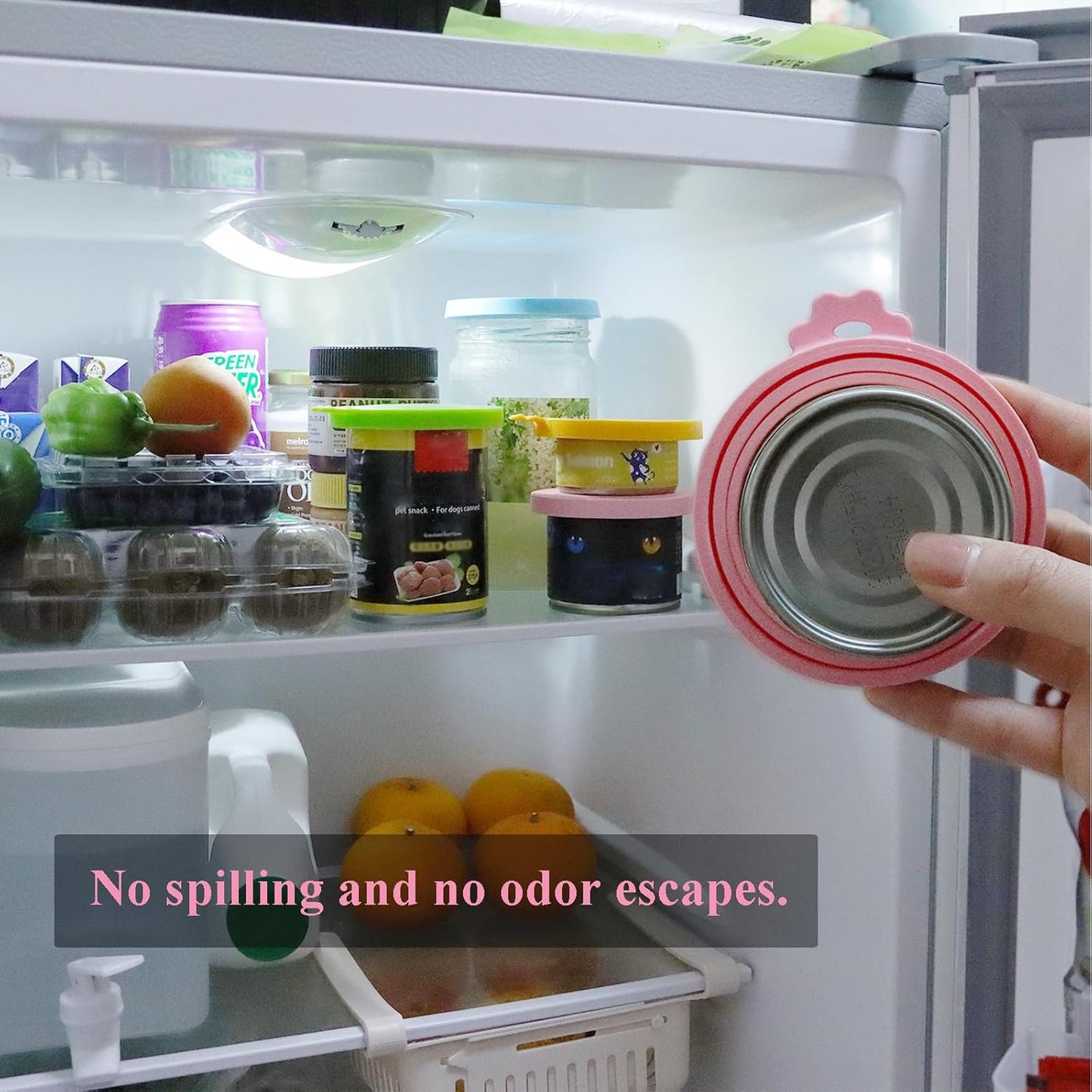 Can Lids/Universal BPA Free Silicone Pet Can Cover Lids for Dog and Cat Food/One Can Cap Fit Most Standard Size Canned Dog Cat Food(4 Pack)