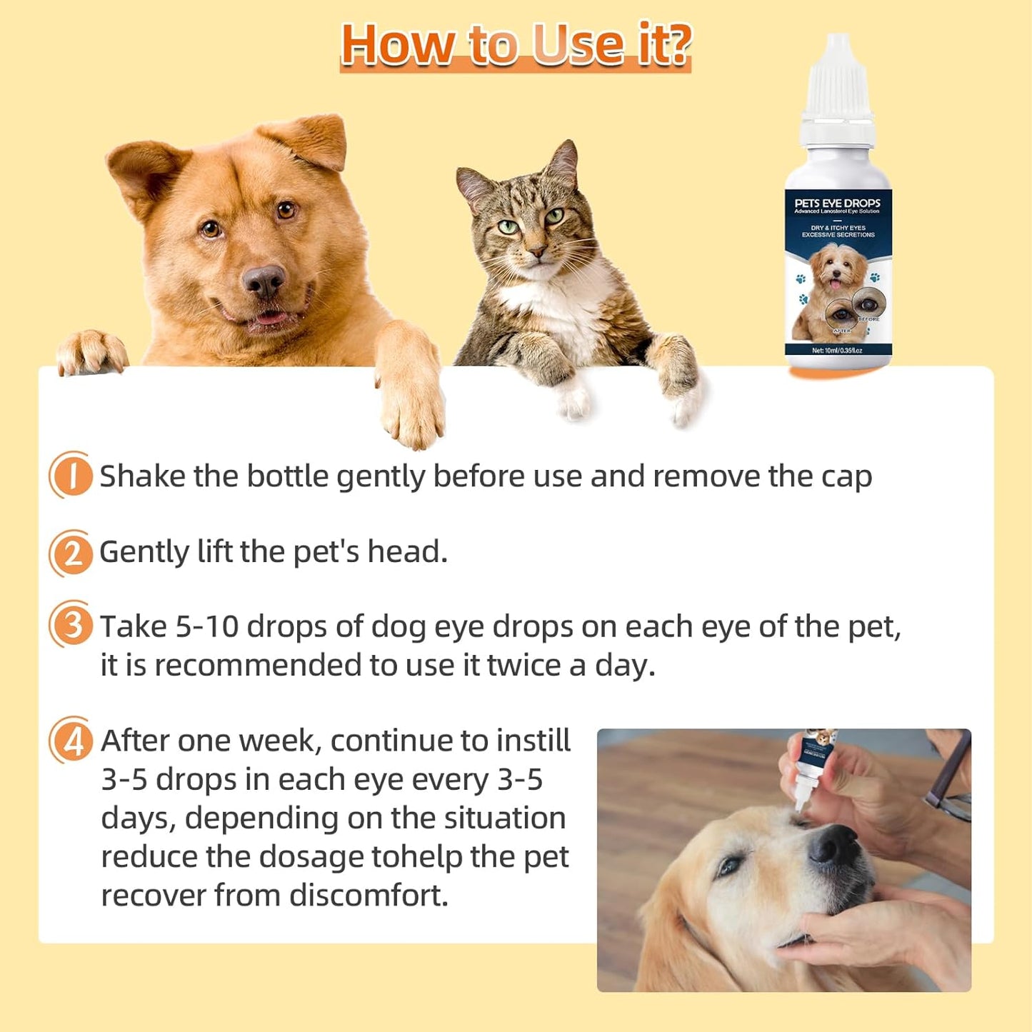 BrennenstuhlCataract Drops for Dogs - Pet Dogeye Drops for Superior Comfort Long - Removing Eye Stains - Used to Clean Tear Stains - ImprovingEye Vision - Safe for Cats and Dogs (2 X 10 Ml)