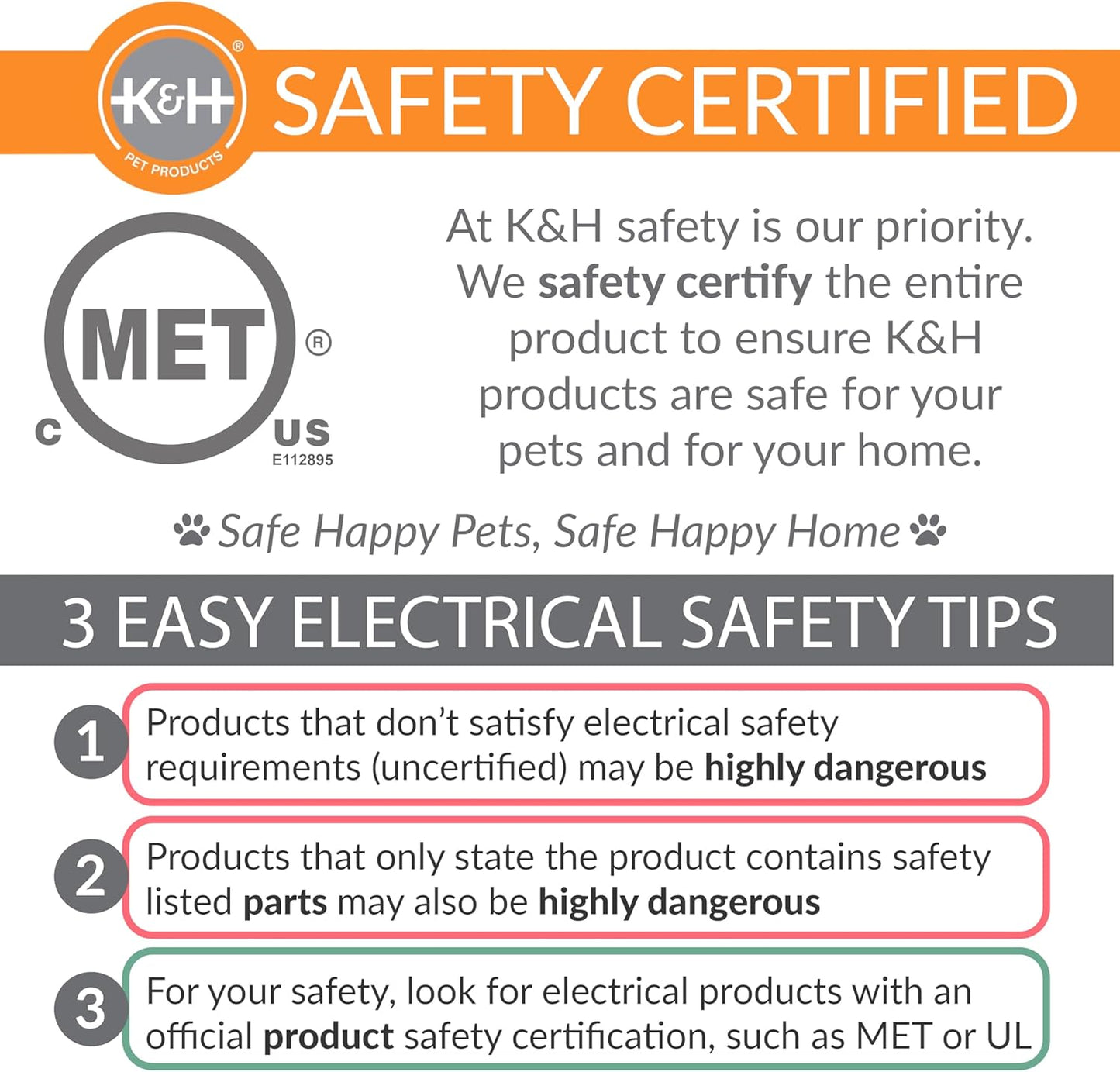 K&H Pet Products Pet Bed Warmer, Turn Any Pet Bed Into a Heated Cat or Dog Bed, Waterproof Indoor Heated Warming Pad Insert, Automatic Temperature, Safety Listed - Small 9 X 8.5in Tan (Pack of 12)