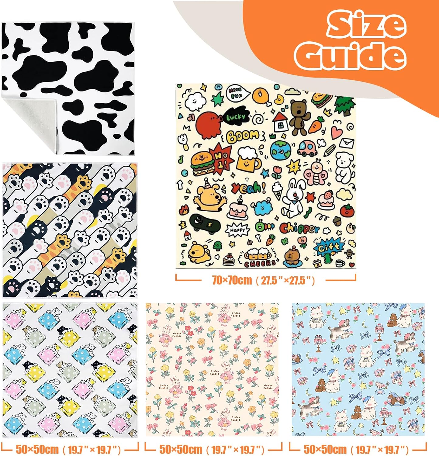 Cat Grooming Wrap, Cat Wrap Self-Adherent, Anti-Scratch Anti-Bite, Anti-Escape Grooming Bag for Cats Nail Clipping, Ear Cleaning, and Teeth Brushing (19.7 × 19.7" Dog)