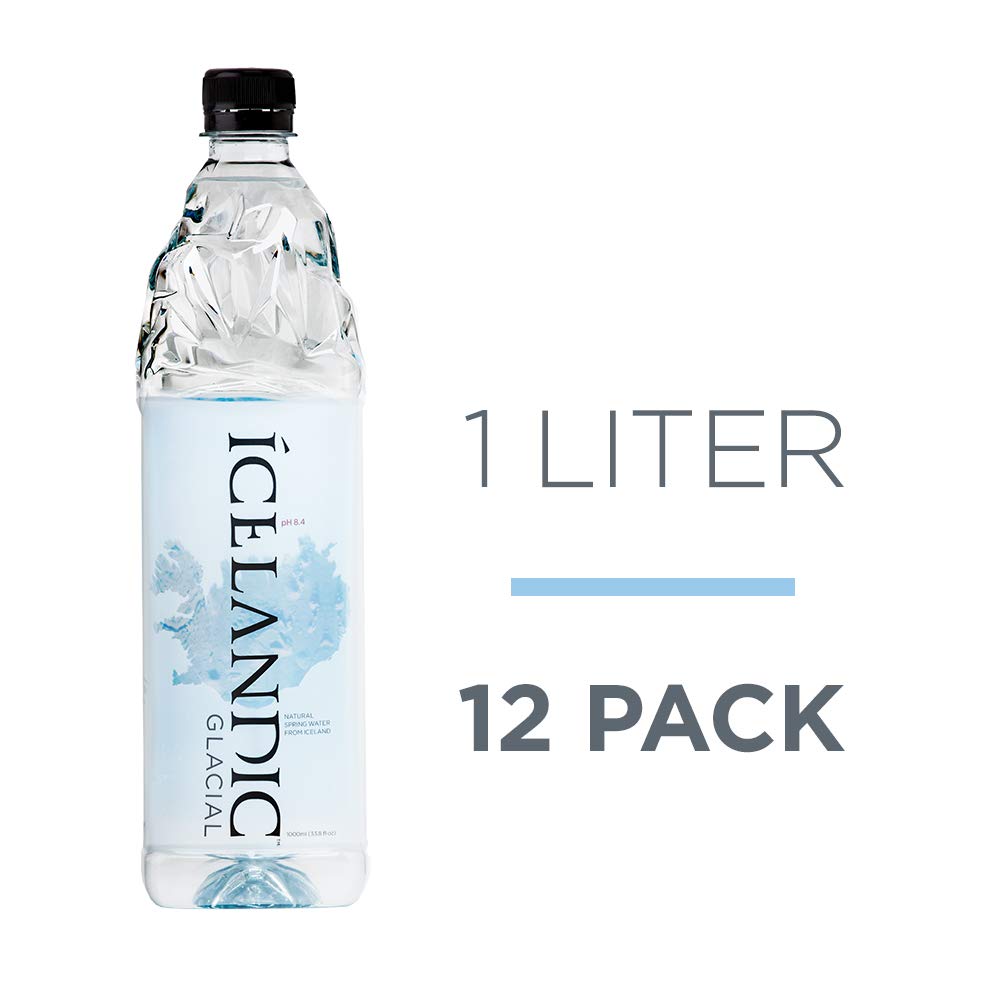 Icelandic Glacial Natural Spring Alkaline Water, 33.81 Fl Oz (Pack of 12), 405.6 Fl Oz