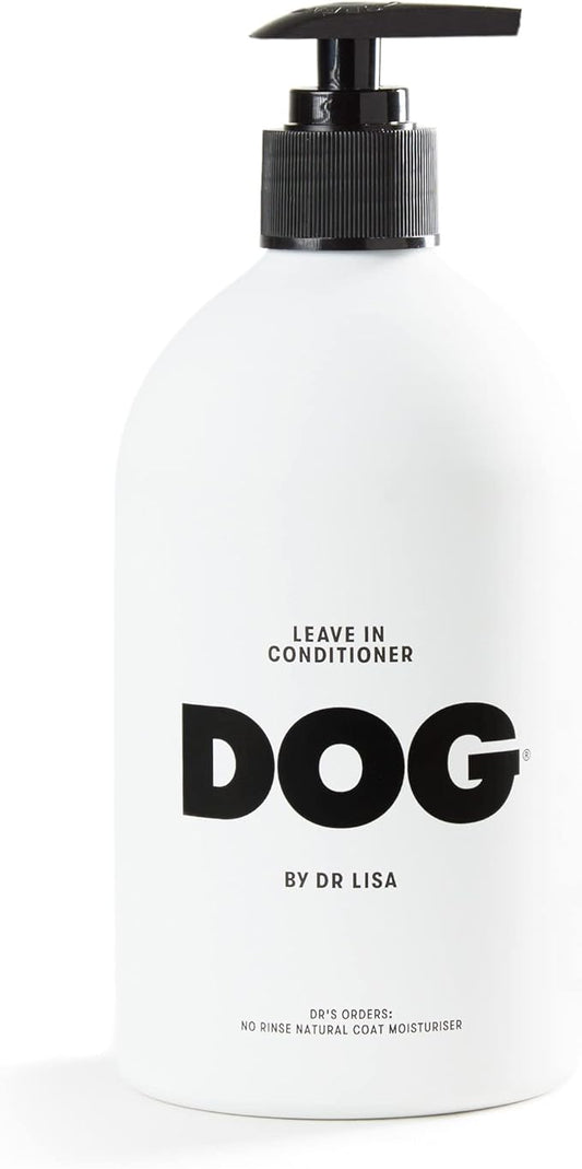 DOG by Dr. Lisa Leave-in Conditioner w/Coconut Oil, Rose Water, Chamomile, Natural, No Rinse, Moisturizing Coat & Skin Conditioning Treatment w/Plant Based Essential Oils, Vegan,16.9 oz Bottle