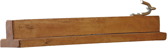 Collapsible Wooden English Saddle Rack | 18" Length | Easy to Mount | Folds Down Not Used | Fits Shorter Skirted Western Horse Saddles | Natural Pine Finish