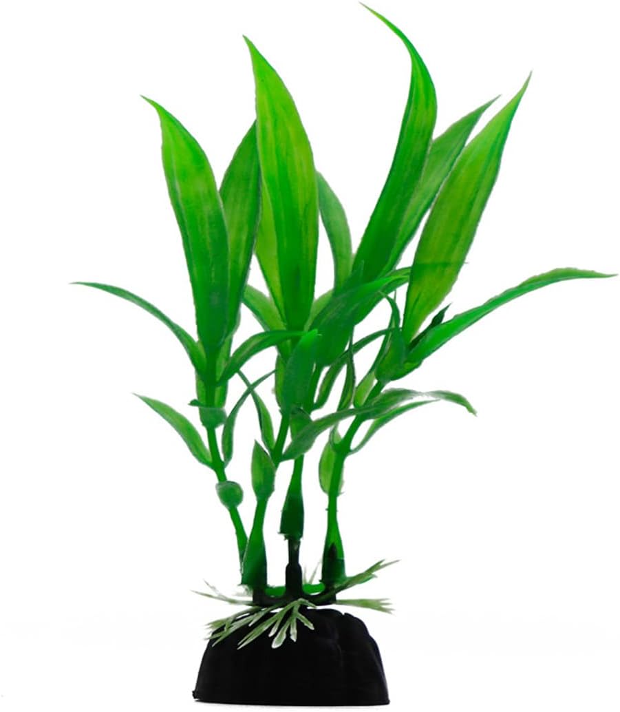24PCS Plastic Artificial Aquarium Plants, Fake Realistic Plants for Aquarium Fish Tank Vivid