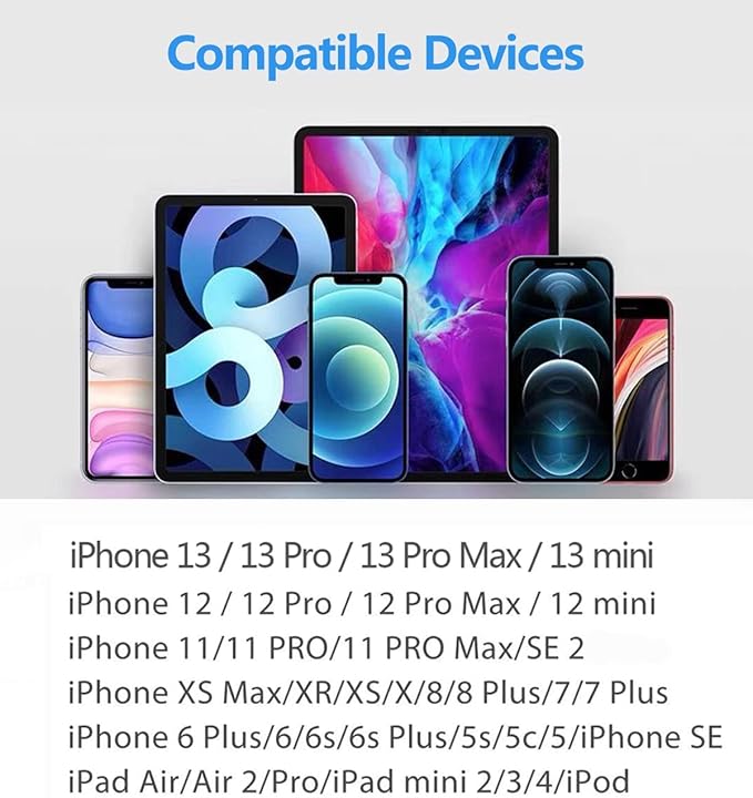 (Apple MFi Certified) iPhone AUX Cord,Lightning to 1/8 Inch Audio Cable,3.3ft, Headphone Jack Adapter Male Aux Stereo Audio Cable Compatible for iPhone 14/13/12/11/XR/X/8/7 (White)