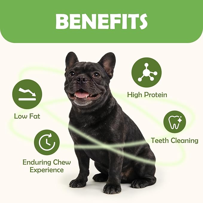 MON2SUN Dog Treats, Rawhide Twist Chicken Hide Sticks, Suitable for Puppy and Small Dogs, 5 Inch (Chicken, 14.11 oz)