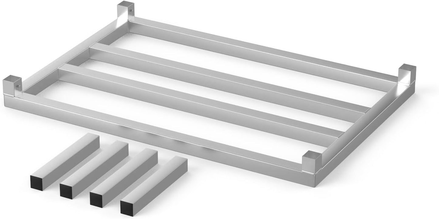 24 in X 36 in. Aquarium Stand | Industrial Style Aluminum Fish Tank Base with Open Frame Design