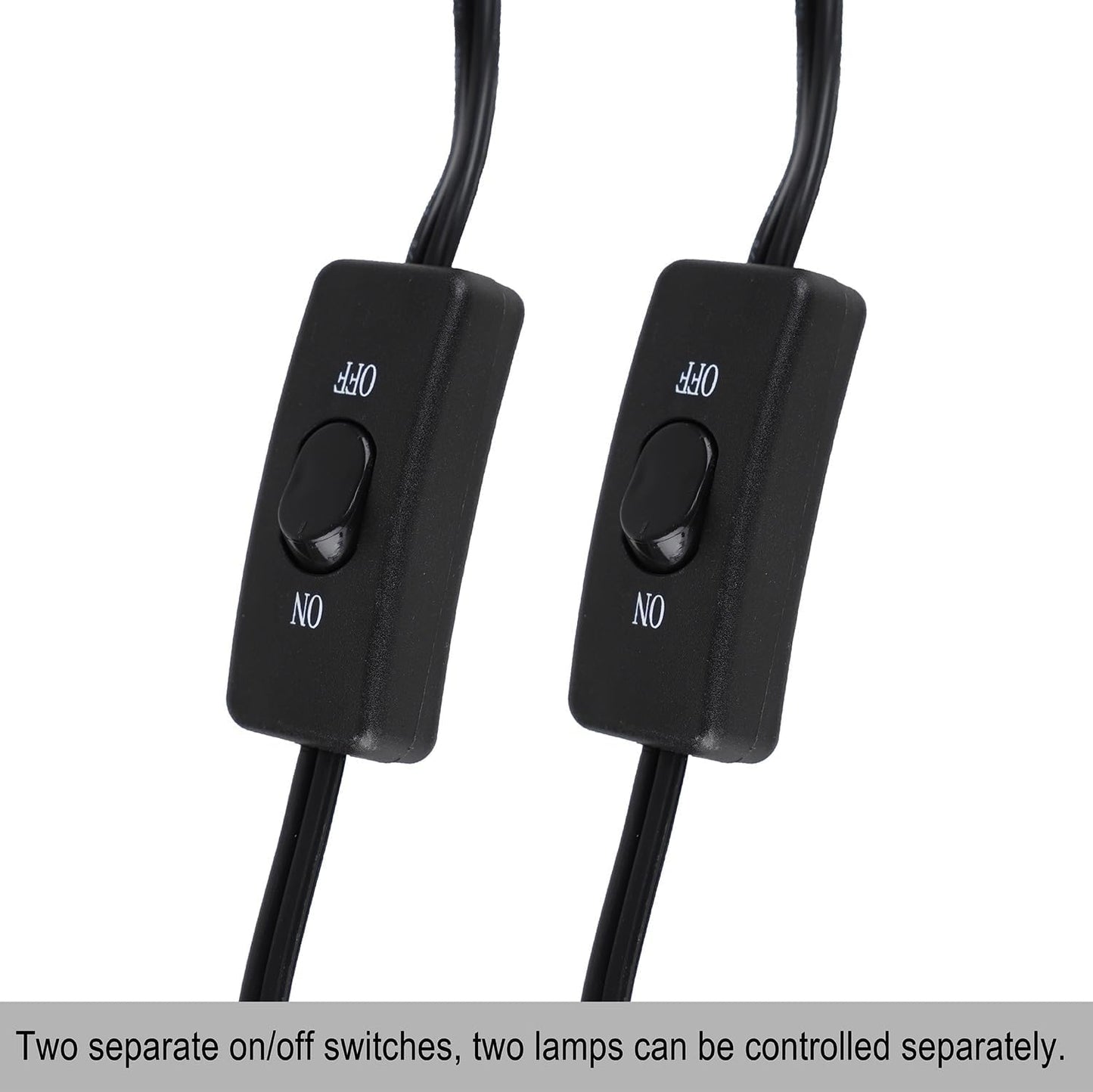 15inch Dual Reptile Light Fixture, Max 150W Dual Reptile Heat Lamp Fixture with 100W Basking Spot Lamp Bulb and 26W UVB Heat Bulb for Bearded Dragon Terrarium and Tortoise Habitat