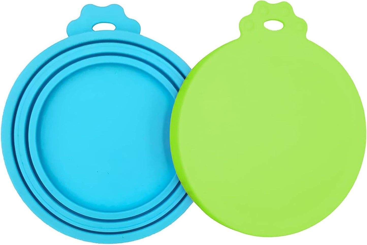3 Pack Pet Food Can Covers, Silicone Universal Can Lids for Dog & Cat Food, BPA Free, One Fit Most Standard Size Can Lids Top Blue/Green/Red