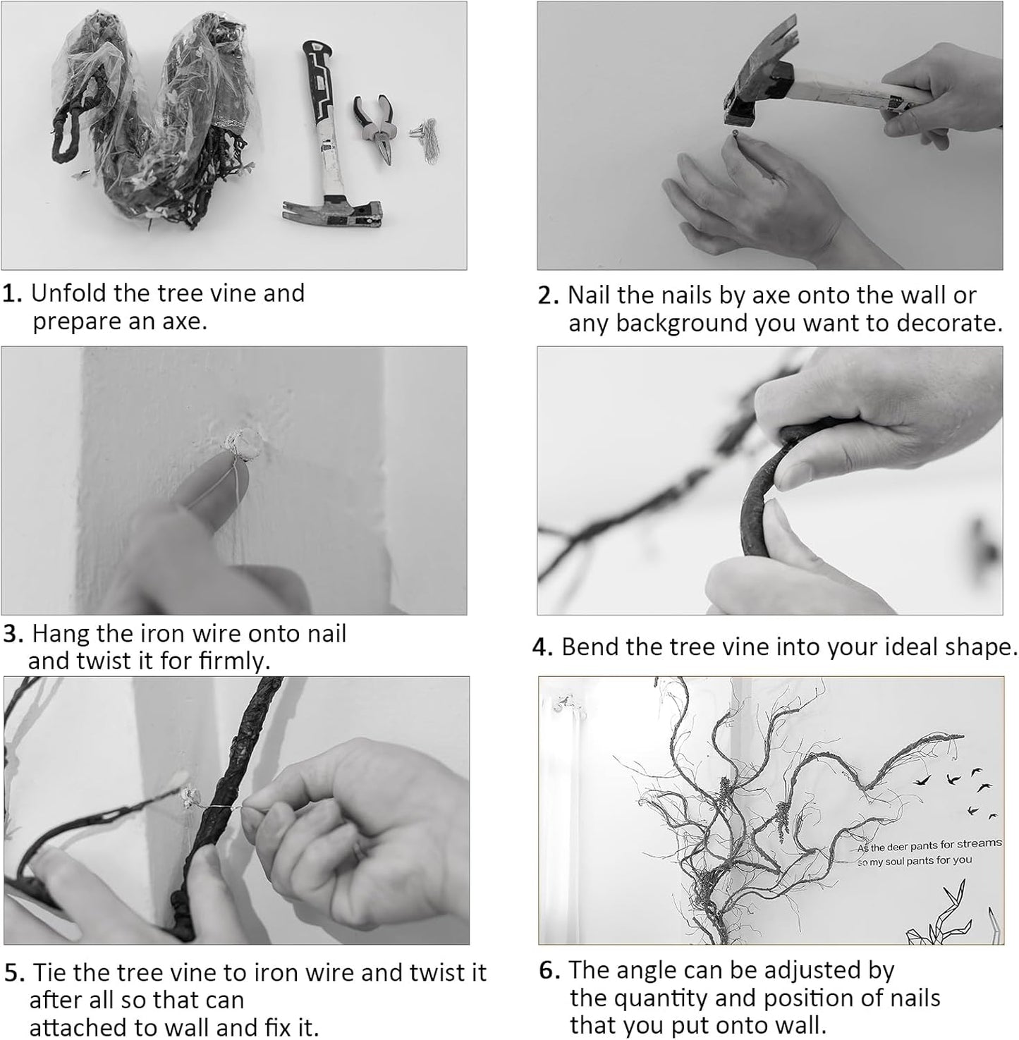 118"/300cm Small Wall Hanging Artificial Cherry Blossom Tree Branches Fake Cane Vines Reptile Plants Grapevine Garland Liana Twigs Wreath for Garden Outdoor Wedding X'Mas Ceiling Decoration