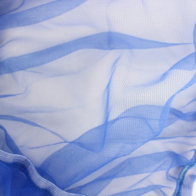 Bird Cage Seed Catcher (2 Pack), Airy Gauze Bird Cage Cover Seeds Guard Dust-Proof Universal Birdcage Accessories Mesh Net Cover (Blue + Green, XL)