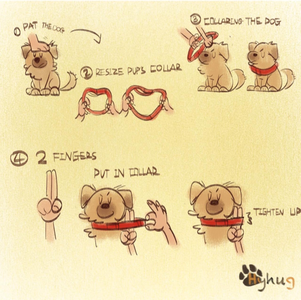 Hyhug Pets Premium Upgraded Heavy Duty Nylon Anti-Escape Pup Martingale Collar for Boy and Girl Dogs Comfy and Safe - Professional Training, Daily Use Walking. (Small, Illuminating Yellow)