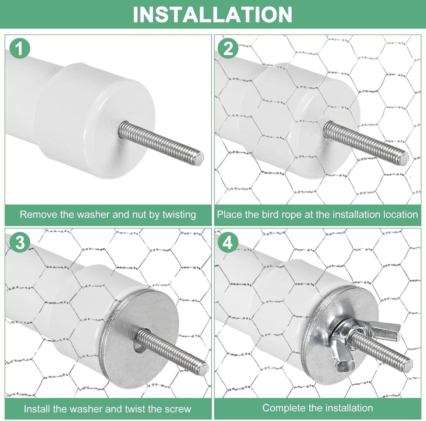 2-Pack Rope Perches for Bird Cages, 23.6 in Length Comfort Grip Flexible Rope Perch Beak & Paw Grinding for Parrots/Cockatiels/Parakeets, Bird Platform Sand [Purple]