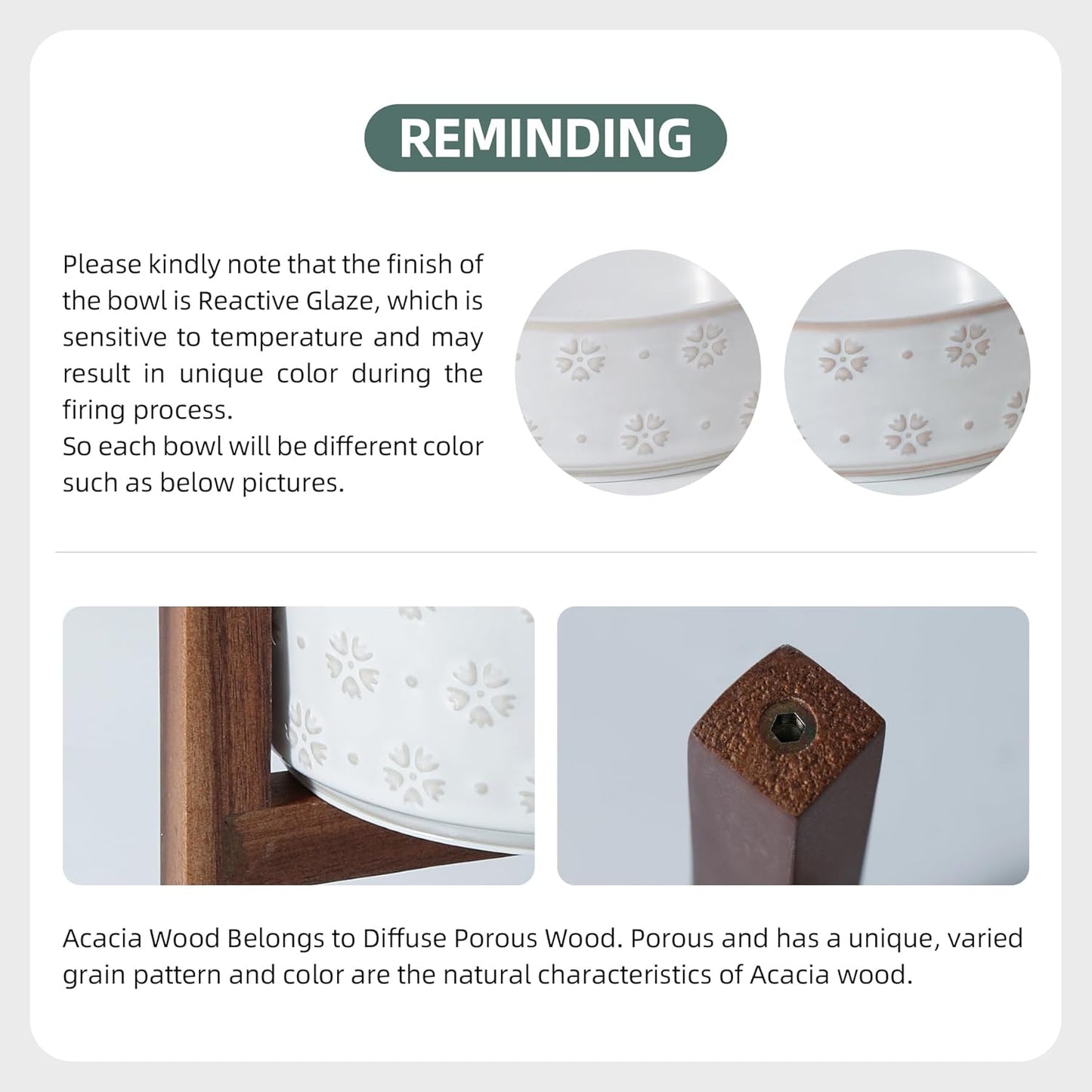 Ceramic 5.1inch Set of 2 Dog and Cat Bowls for Puppy, Kitty, Cats, 2pcs Anti-Slip Food and Water Pet Feeder(2 Bowls, Arctic White)