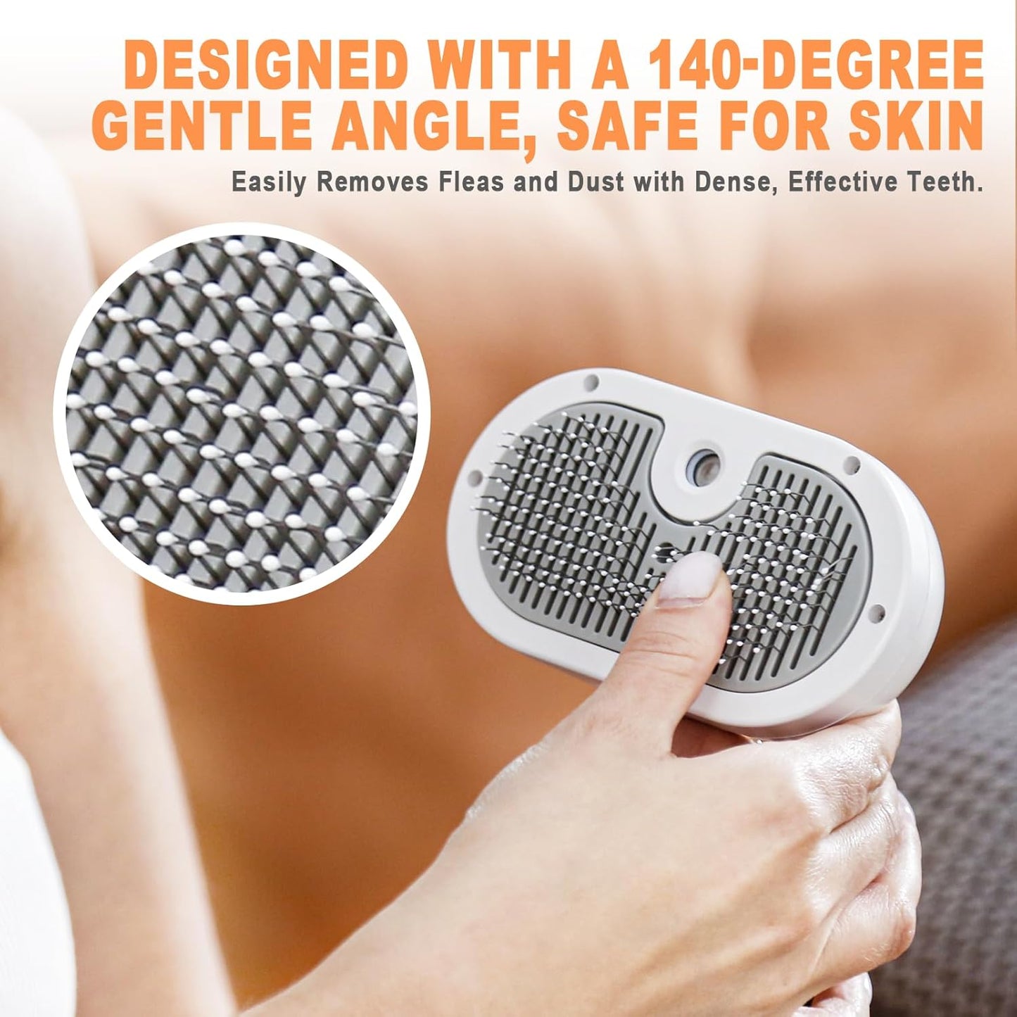 Cat Steam Brush-3 in 1 Pet Brush,Dog Shedding Tool Self Cleaning Pet Spray Depilation Comb with Release Button,Dog Steam Brushs,Cat Grooming Supplies for Long Short Haireds