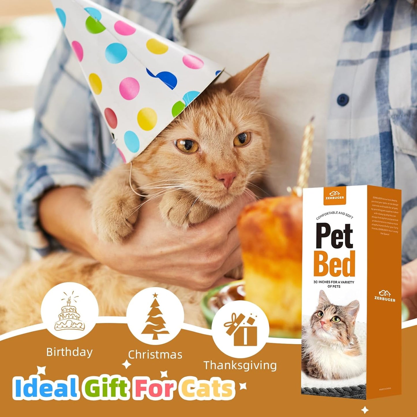 30in Dog Bed Sofa for Small/Medium/Large Dogs, Machine Washable Supportive Foam Pet Couch with Washable Removable Mat and Non-Slip Bottom, Pet Cuddler for Indoor/Outdoor/Car/Cage, Light Grey