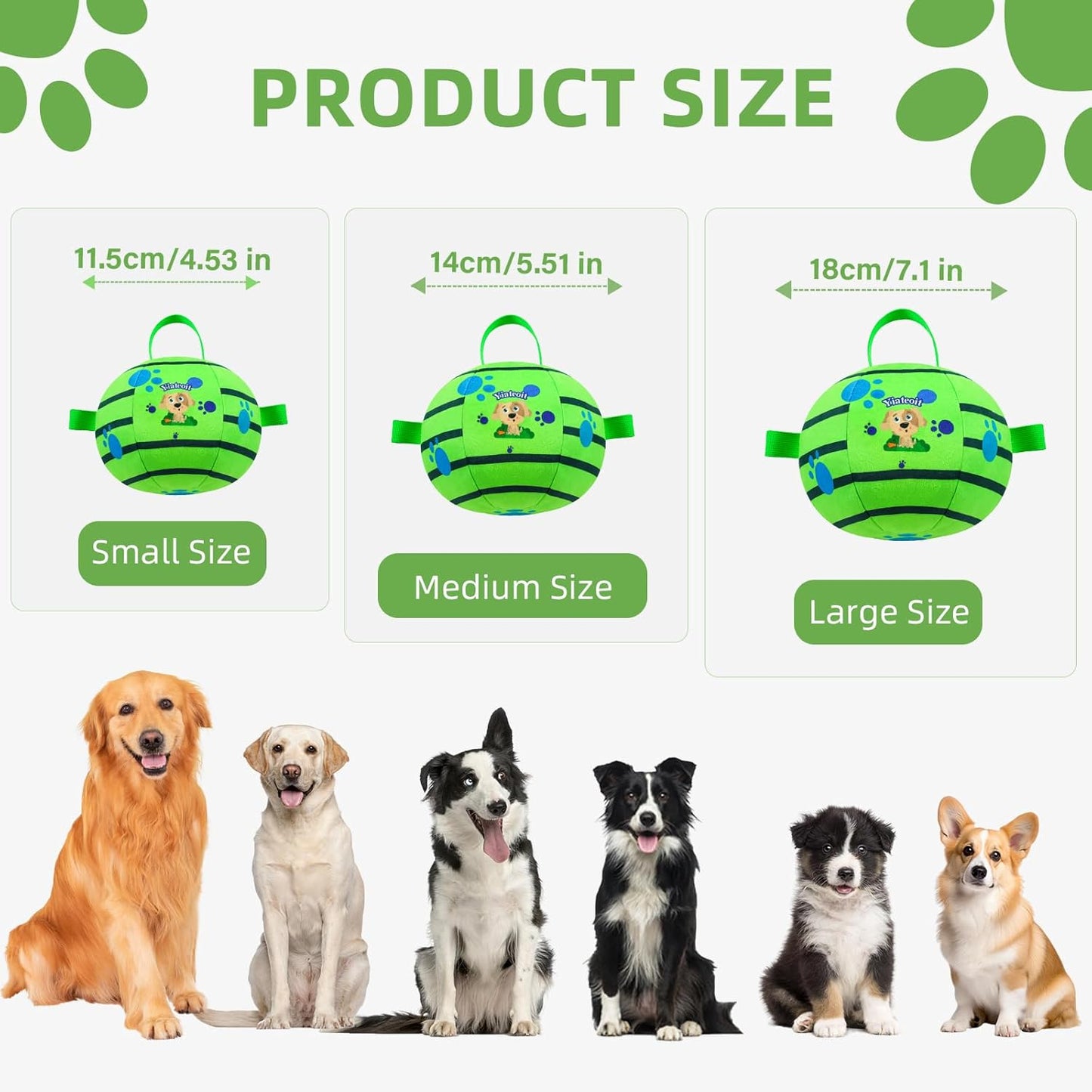 Interactive Dog Toys,Remote Control Dog Balls with Jumping, Rolling & Moving Functions - Includes a Vibrating Dog Ball and Durable Chew Fabric for Safe Play (5.51")