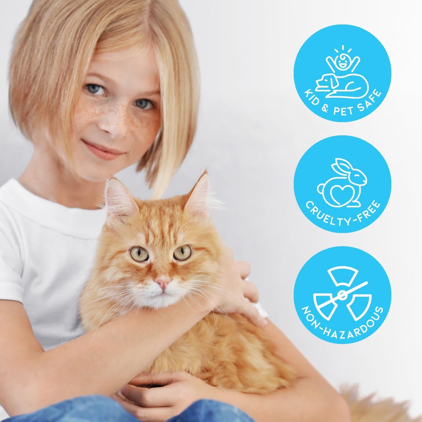 Cat Litter Deodorizer Jar (Fresh Scent, 16 Oz, Pack of 2) - Cat Litter Odor Absorber Gel In A Jar - Litter Box Pet Air Freshener - Litter Odor Eliminator to Freshen Air