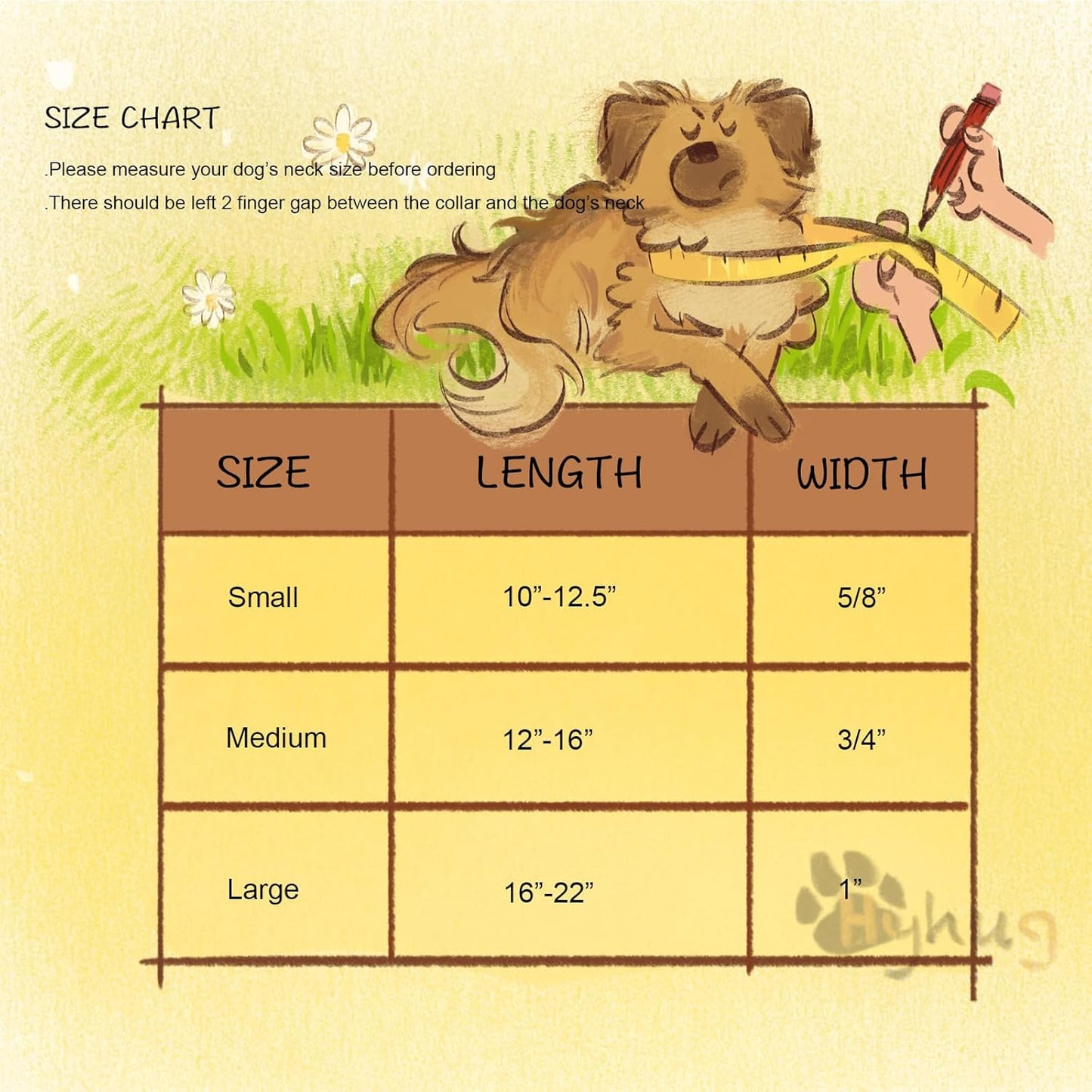 Hyhug Dog Collar for Large Dogs, Green Heavy Duty | Quick Release Nylon Buckle Collar, Adjustable & Durable Pet Supplies for Boy & Girl Dogs (Large, Military Green)