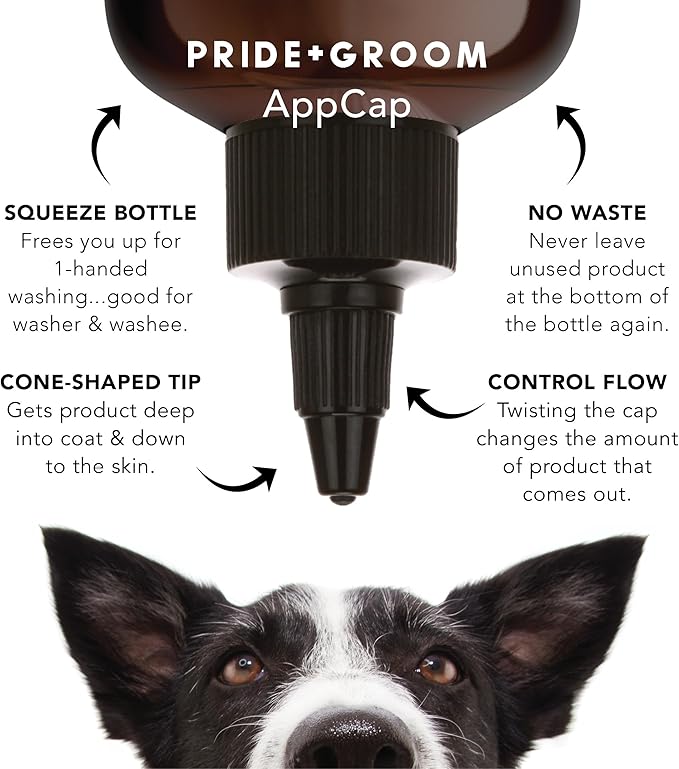 Pride and Groom The Sensitive One | Dog Grooming Shampoo for Puppies and Dogs with Itchy, Dry Skin| Tearless All Natural Body Wash with Essential Oils to Soothe Skin and Reduce Dandruff – 128oz
