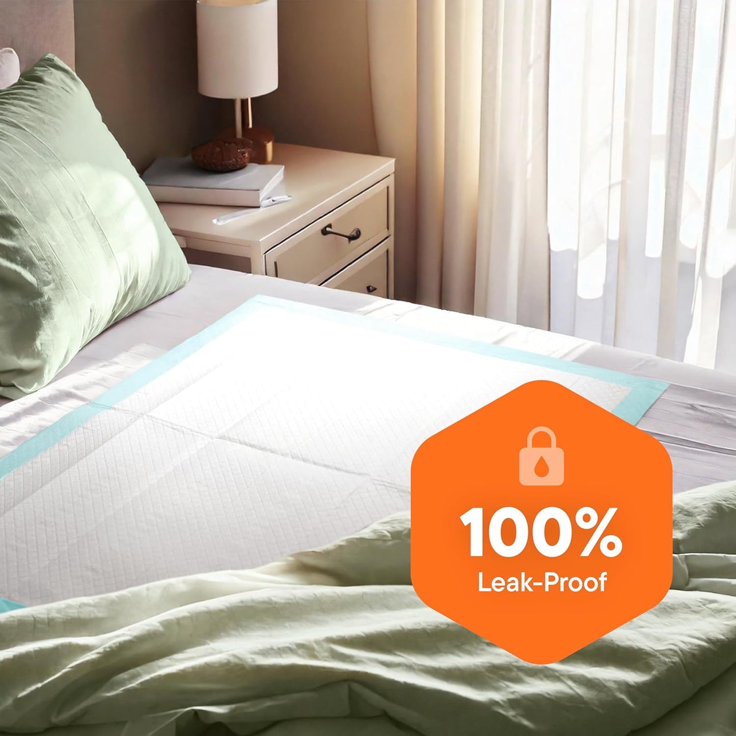 Chucks Pads Disposable [100-Pack] Adult Incontinence Underpads 36"x 36" Extra Large Absorbent Fluff Protective Bed Pads, Toddler Mattress Pads - Pee Pads for Kids & Adults - Dog & Puppy Training Pads