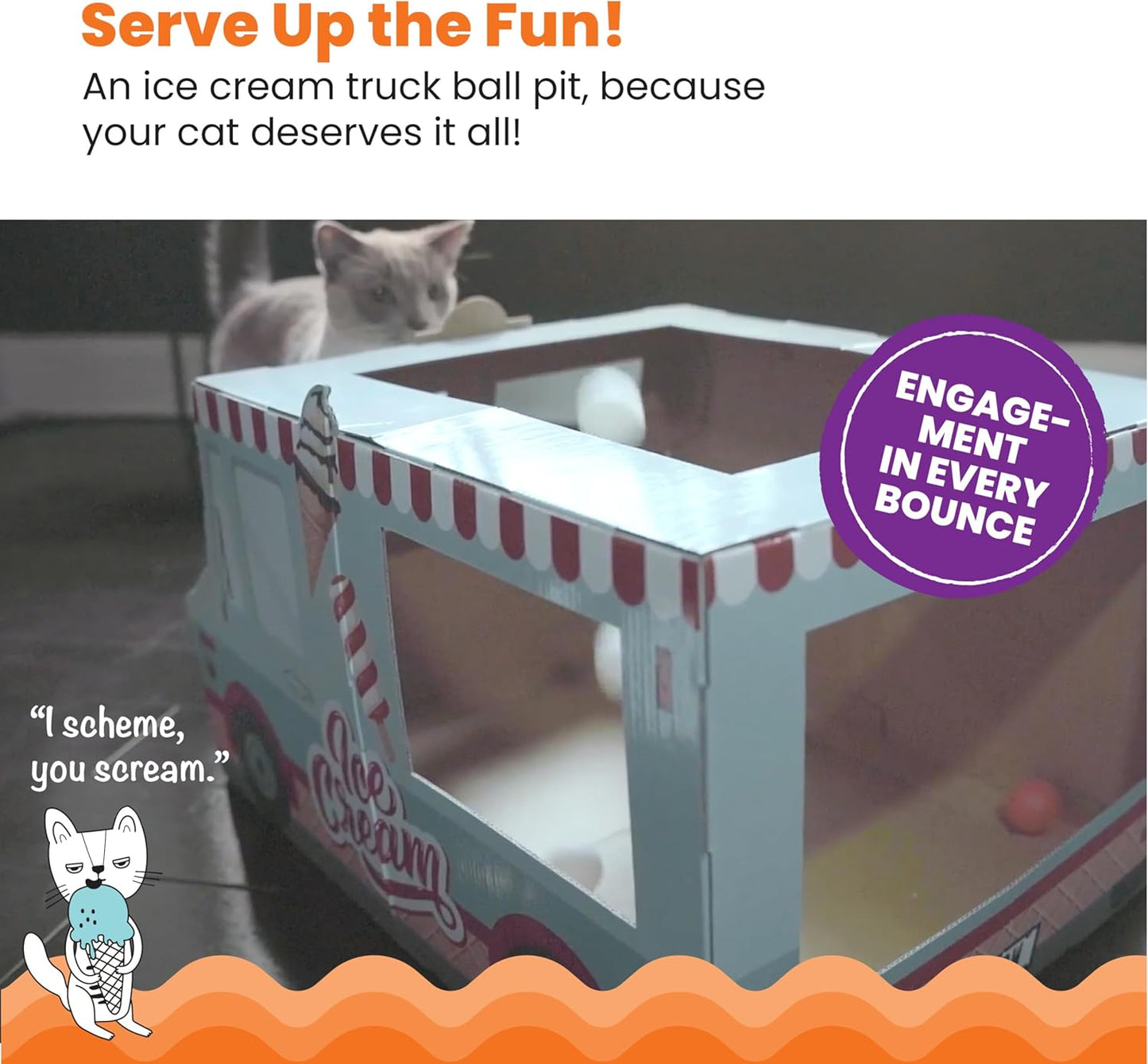 Catstages Kitty Cat Play Condo Ice Cream Truck