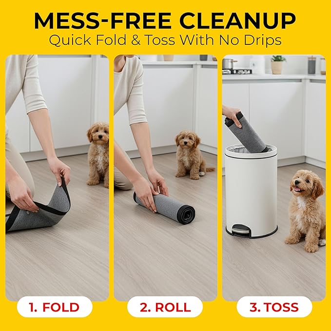 Glad for Pets JUMBO-SIZE/XL Charcoal Puppy Pads, All-in-One | Black Training Pads That ABSORB & Neutralize Urine Instantly | New & Improved Quality, 50 Count - 4 Pack