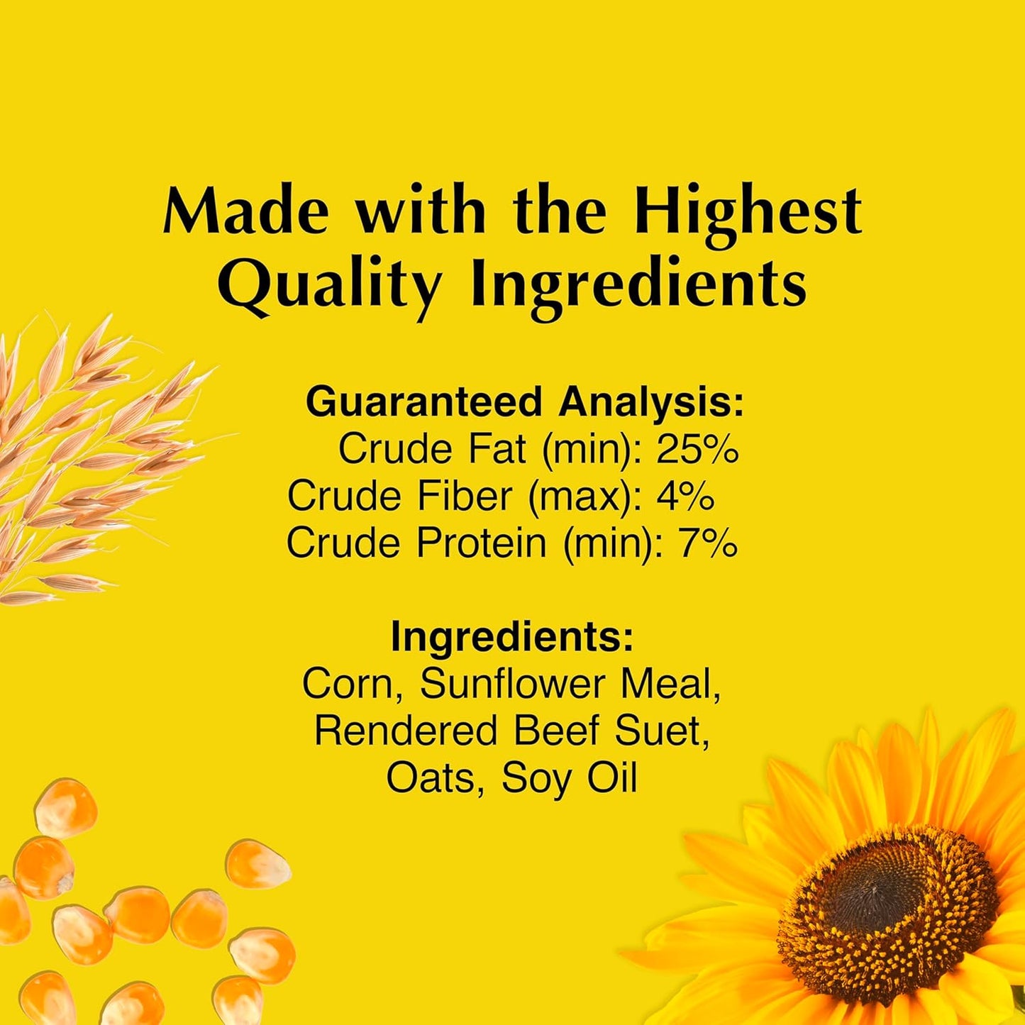 C&S Sunflower Suet Nuggets, Suet Nuggets for Wild Birds, 27 Ounces