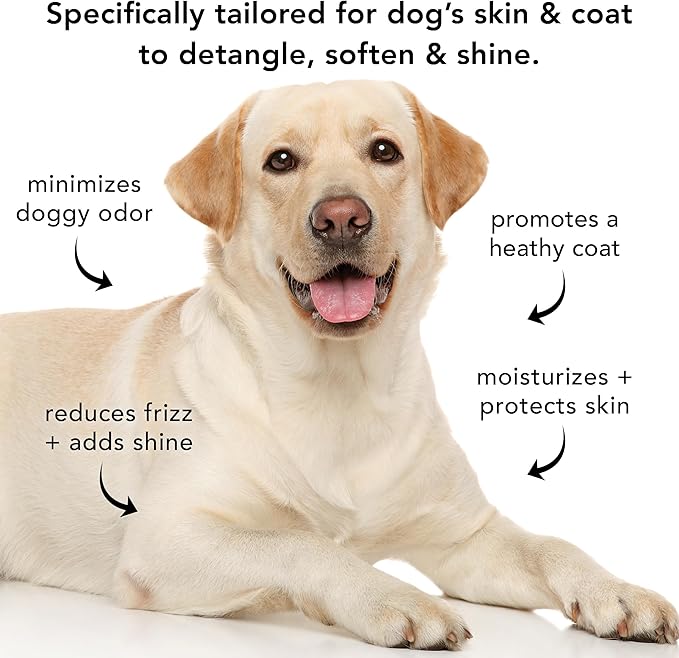 Pride and Groom The Final Coat Dog Conditioner – Formulated with All Natural Ingredients to Untangle and Nourish Any Coat for Improved Manageability and Long Lasting Shine – 16oz