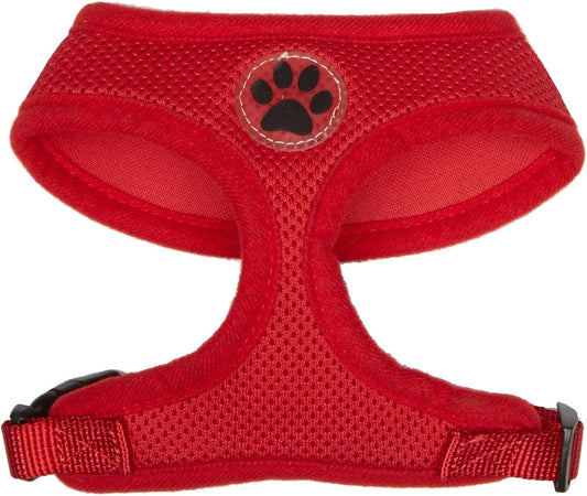 BINGPET No Pull Dog Harness for Small Medium Dogs,All Weather Mesh Step in Vest Harness for Small Dogs,Breathable Mesh Puppy Cat Harnesses,Step-in Air Dog Harness for for Small Dogs,Red,Small