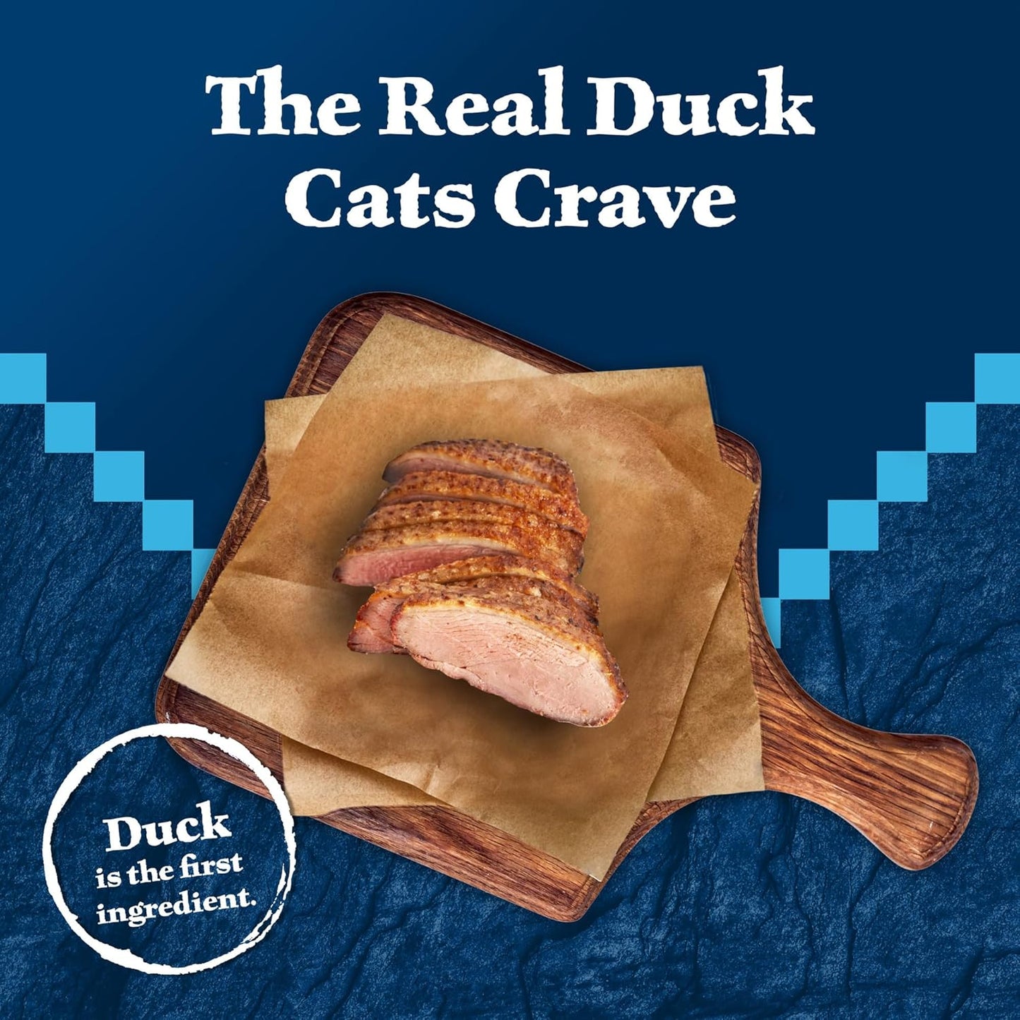 Blue Buffalo Wilderness Natural High-Protein Grain-Free Wet Food for Adult Cats, Duck Paté, 3-oz. Cans, 24 Count