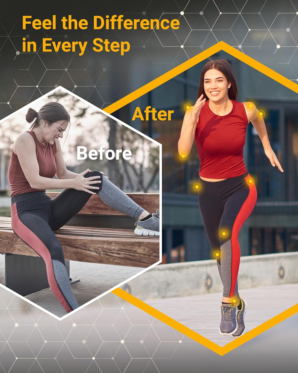 10-in-1 Joint Support Hydrolyzed Collagen,MSM, Hyaluronic Acid, Glucosamine,Chondroitin & More- Targets Joint Discomfort, Improves Mobility & Flexibility 320 Caps for Men & Women Made in USA